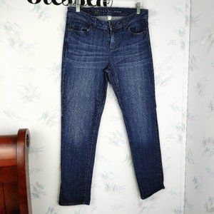 LC Lauren Conrad Cropped Skinny Jeans Blue 6